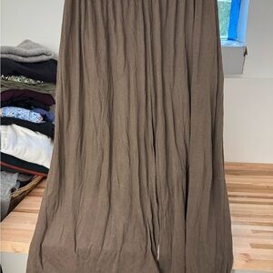 Elegant Brown Women's wide leg cropped pants - TOO WORN TO SELL NOT FOR SALE